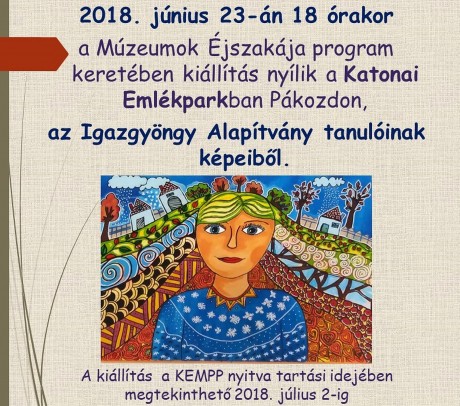 Az Igazgyöngy Alapítvány tanulóinak kiállítása a Katonai Emlékparkban